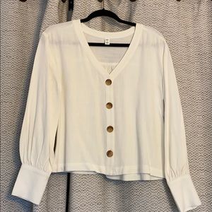 White button down